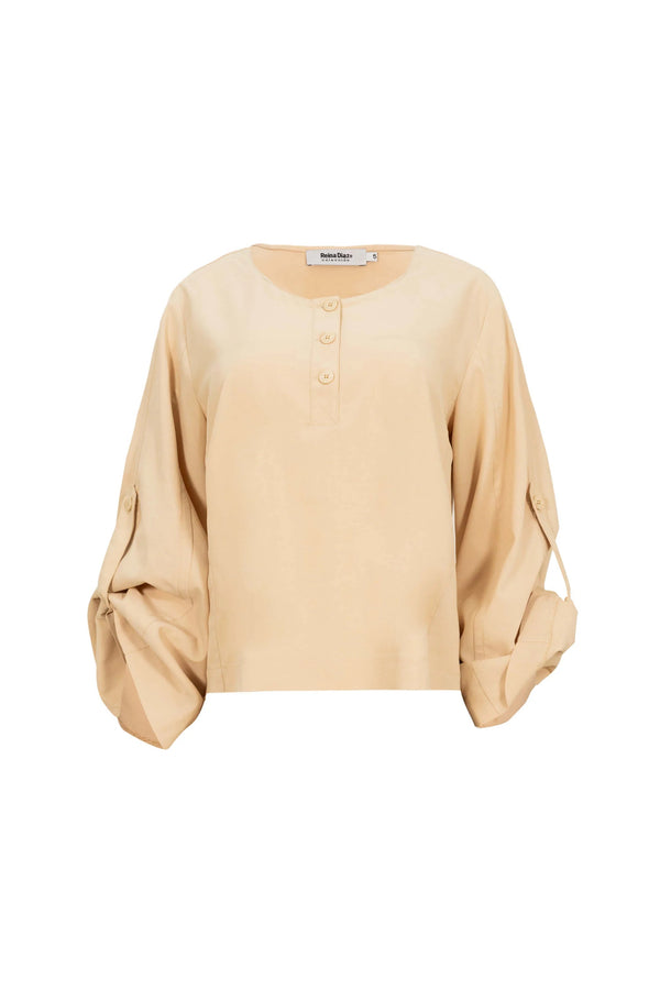 Blusa - 554124 - BEI - Reina Diaz