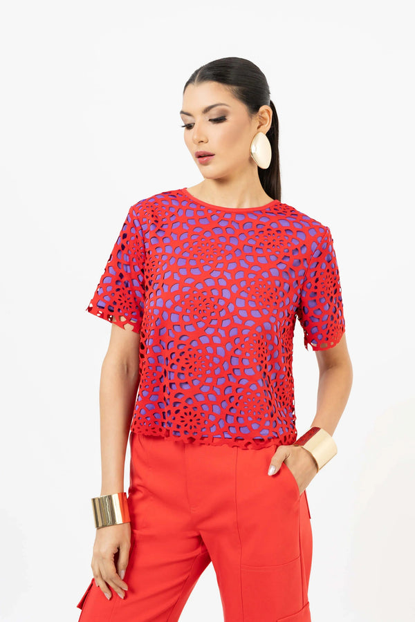 Blusa - 554221 - MOR - Reina Diaz
