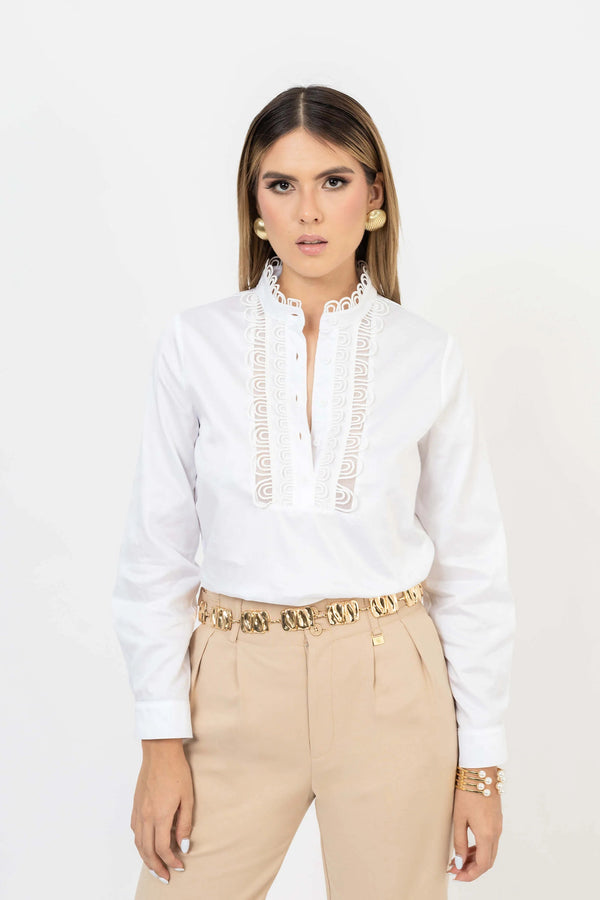 Blusa - 752606 - BCO - Reina Diaz