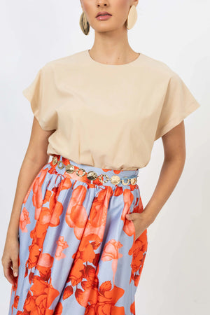 Blusa - 752750 - BEI - Reina Diaz