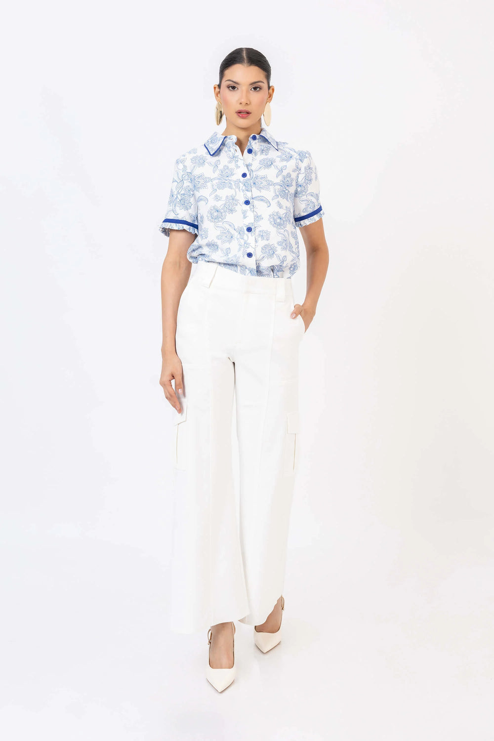 Blusa - 752764 - AZU - Reina Diaz