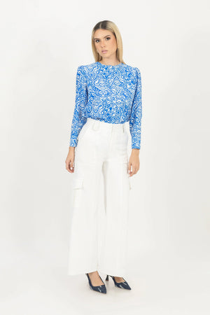 Blusa - 752787 - AZU - Reina Diaz