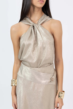 Falda - 541355 - TAN - Reina Diaz