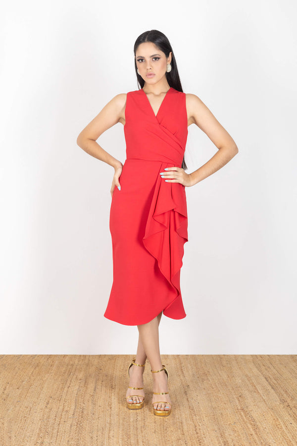 Vestido - 525954 - ROJ - Reina Diaz