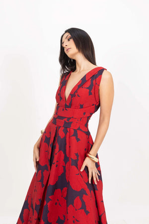 Vestido - 525970 - ROJ - Reina Diaz