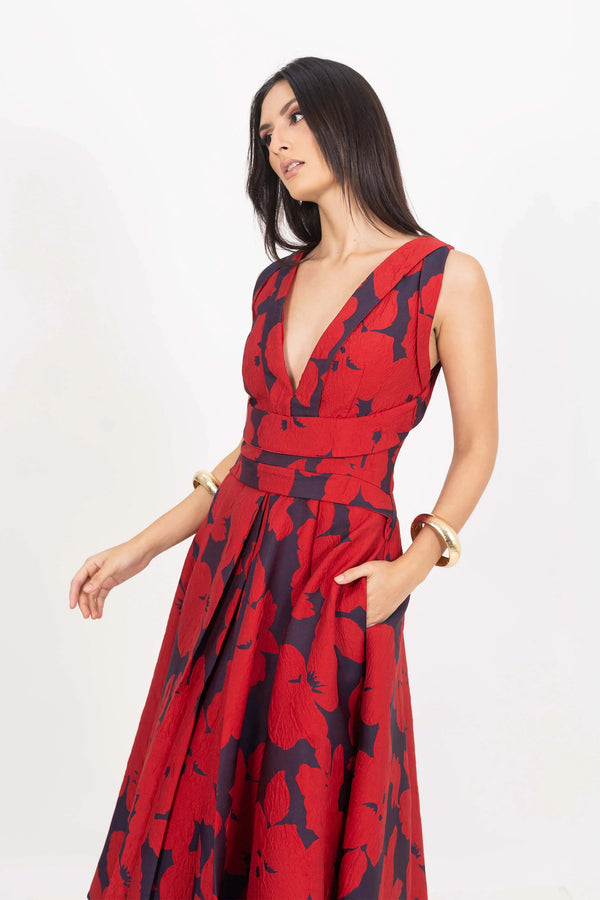 Vestido - 525970 - ROJ - Reina Diaz