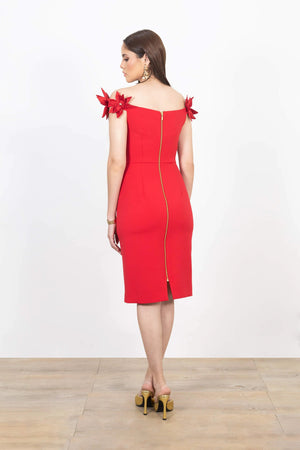 Vestido - 526027 - ROJ - Reina Diaz