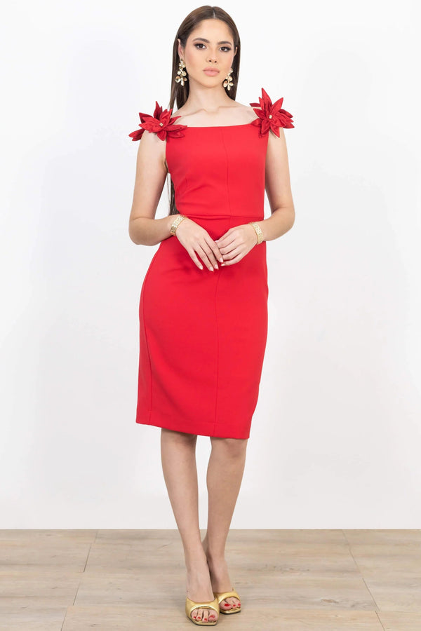 Vestido - 526027 - ROJ - Reina Diaz