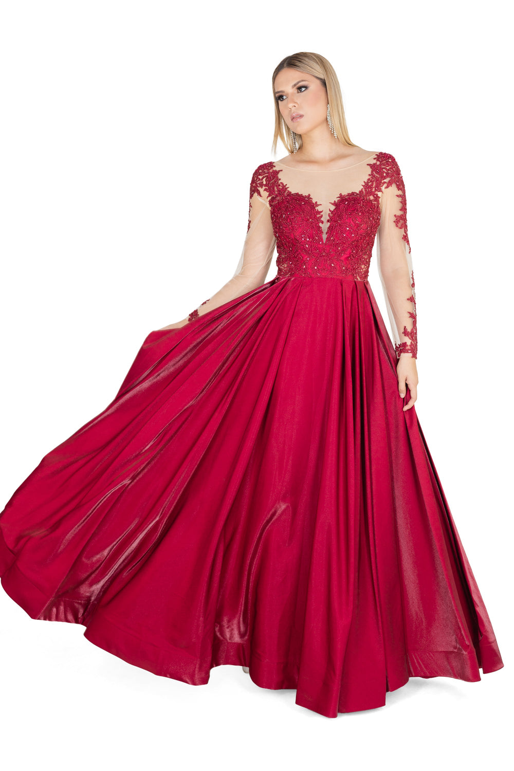 Vestido - F421050 - ROJ - Reina Diaz