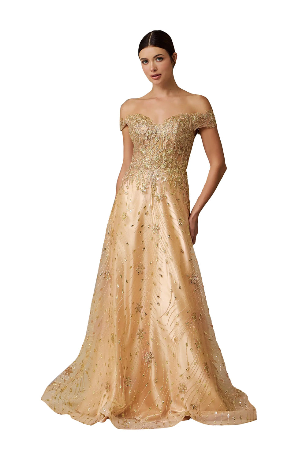 Vestido - F421393 - ORO - Reina Diaz