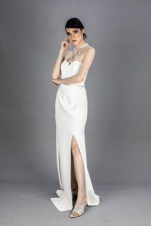 Vestido - F420330 - BCO - Reina Diaz