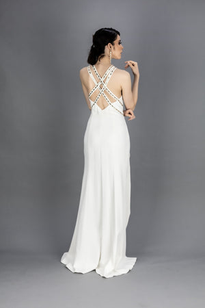 Vestido - F420330 - BCO - Reina Diaz