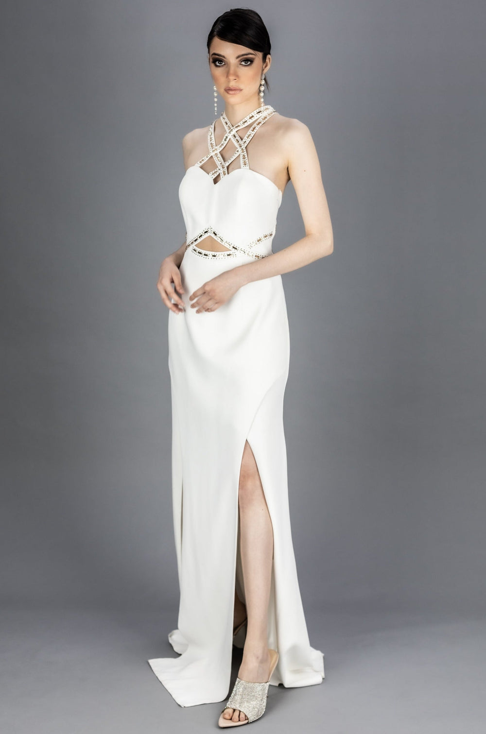 Vestido - F420330 - BCO - Reina Diaz