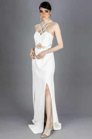 Vestido - F420330 - BCO - Reina Diaz