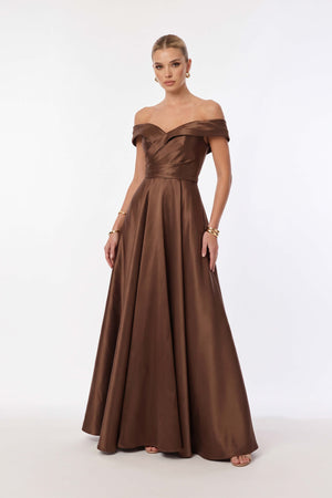Lucia Off-Shoulder Sweetheart Vestido Fiesta 421116 CAF