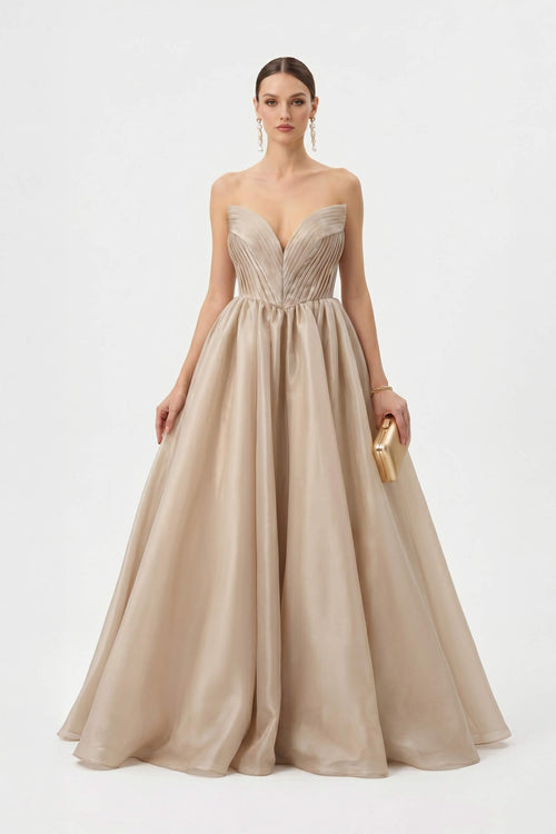 Diana Strapless Sweetheart Vestido Fiesta
