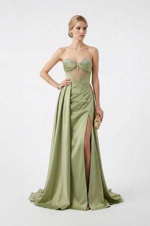 Julieta Strapless Sweetheart Vestido Fiesta