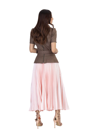 Anaís Pleated Midi Falda