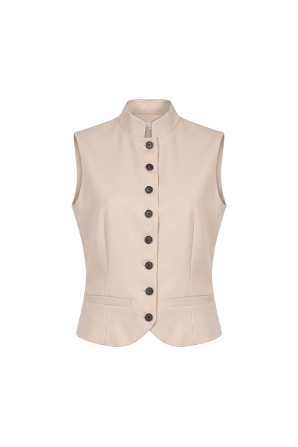 Victoria High-Neck Tailored Chaleco 501555 MAZ