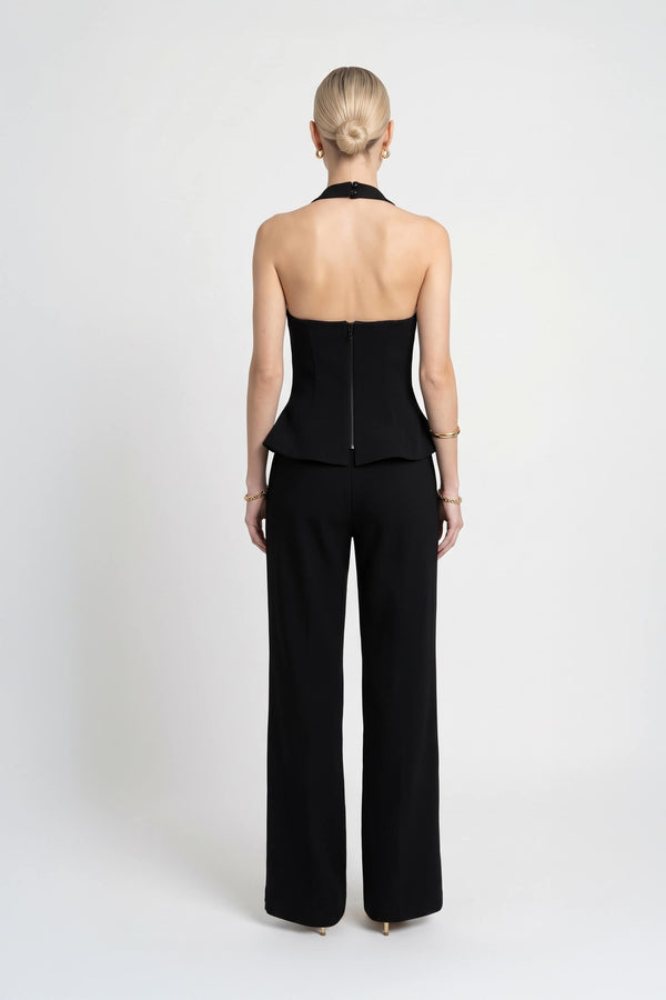 Adriana Halter Peplum Top 501559 NEG