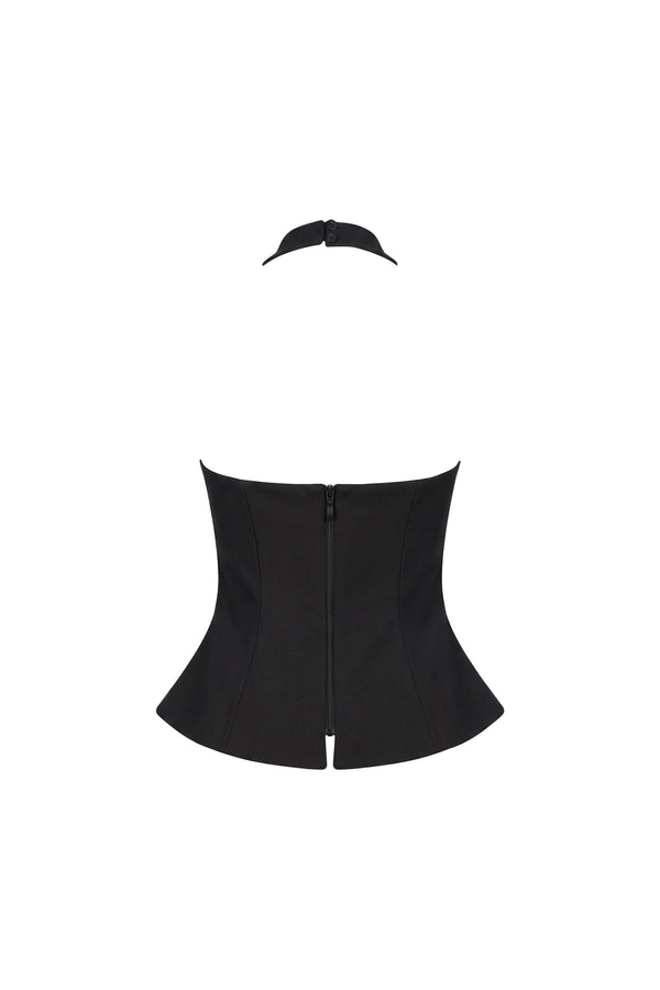 Adriana Halter Peplum Top 501559 NEG