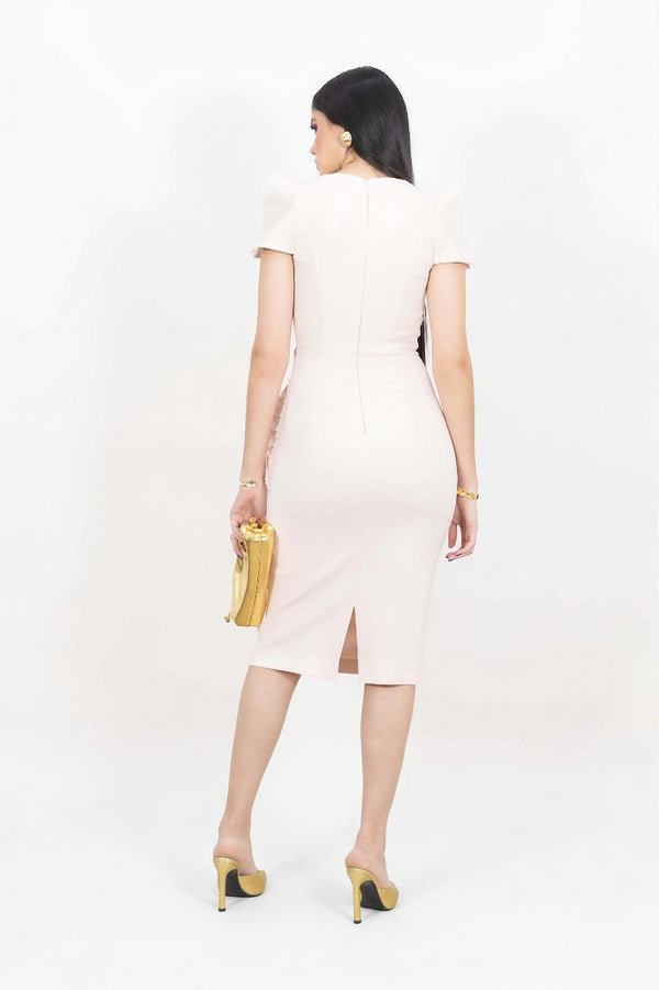 Genesis Square-Neck Vestido
