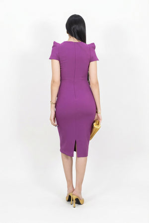 Genesis Square-Neck Vestido