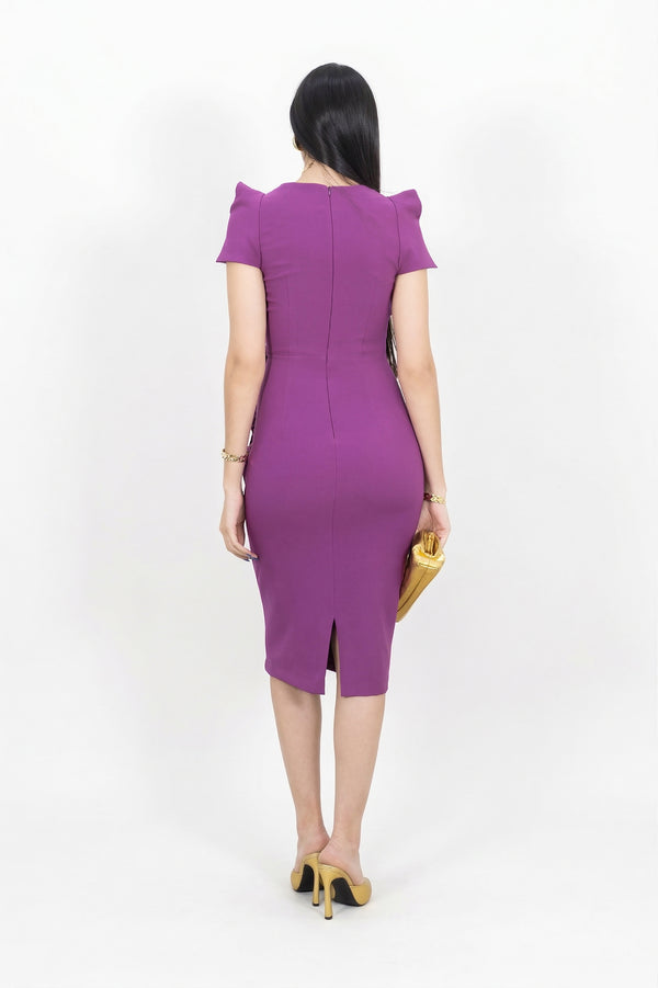 Genesis Square-Neck Vestido