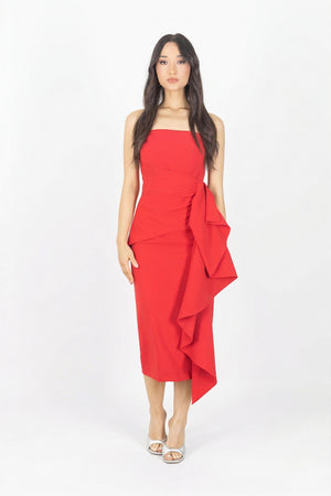 Ryleigh Strapless Midi Vestido