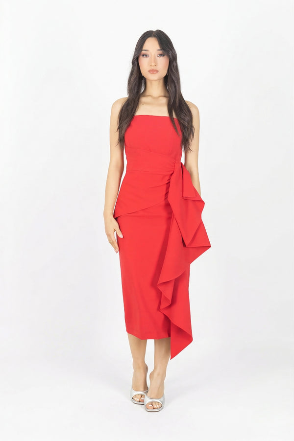 Ryleigh Strapless Midi Vestido