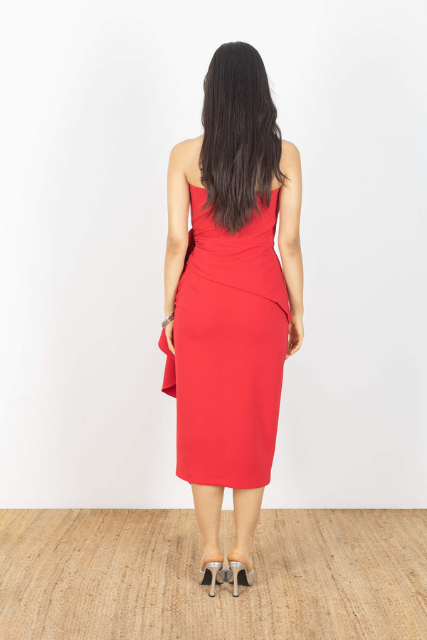 Ryleigh Strapless Midi Vestido