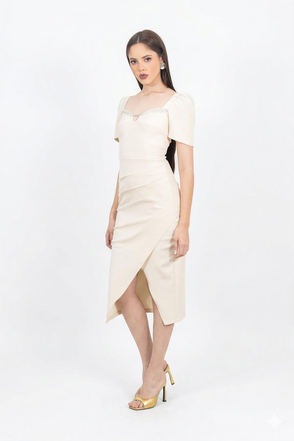 Payton Crystal Drape Vestido