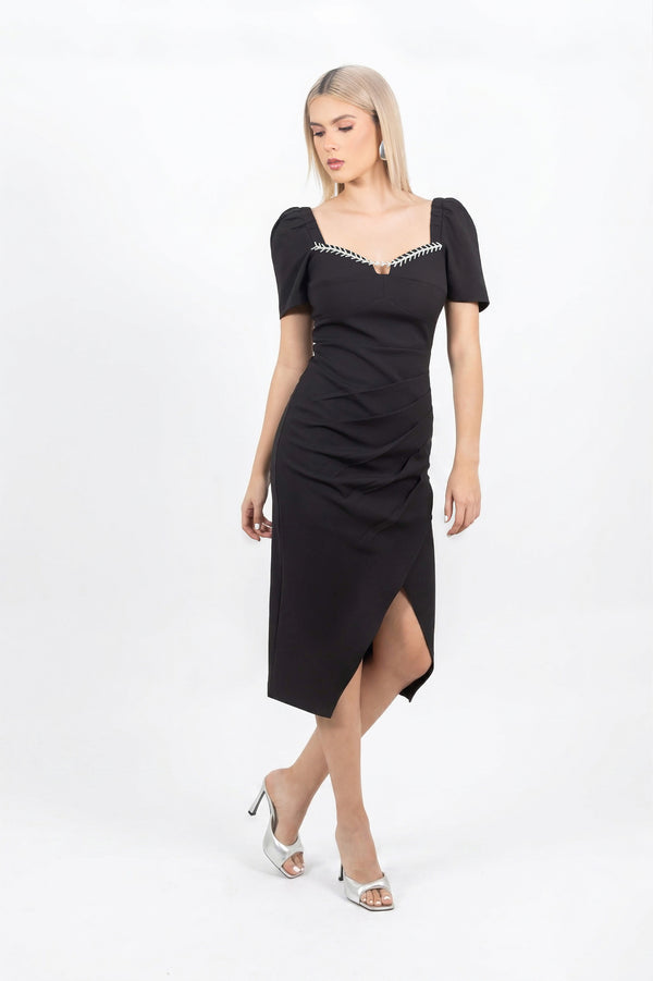 Payton Crystal Drape Vestido