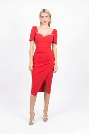 Payton Crystal Drape Vestido