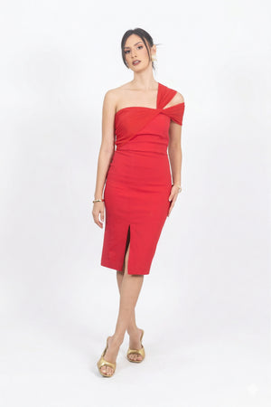 Charley One-Shoulder Vestido