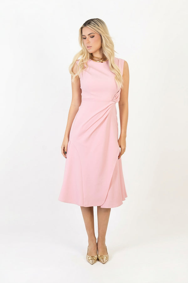 Felicity Knotted Midi Vestido
