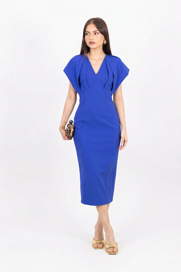 Kensley V-Neck Vestido 526017 REY/PUR/BLS