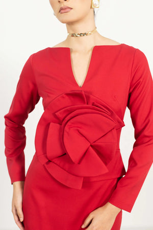 Vestido - 526046 - ROJ
