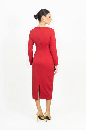 Belen 3D Rosette Vestido