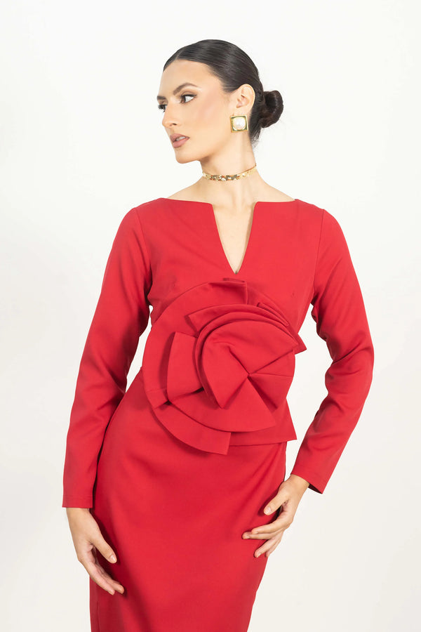Vestido - 526046 - ROJ