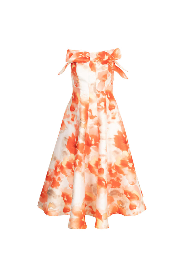 Nadia Strapless Midi Vestido 526094 MUL