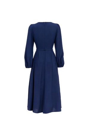 Destiny Pleated Midi Vestido