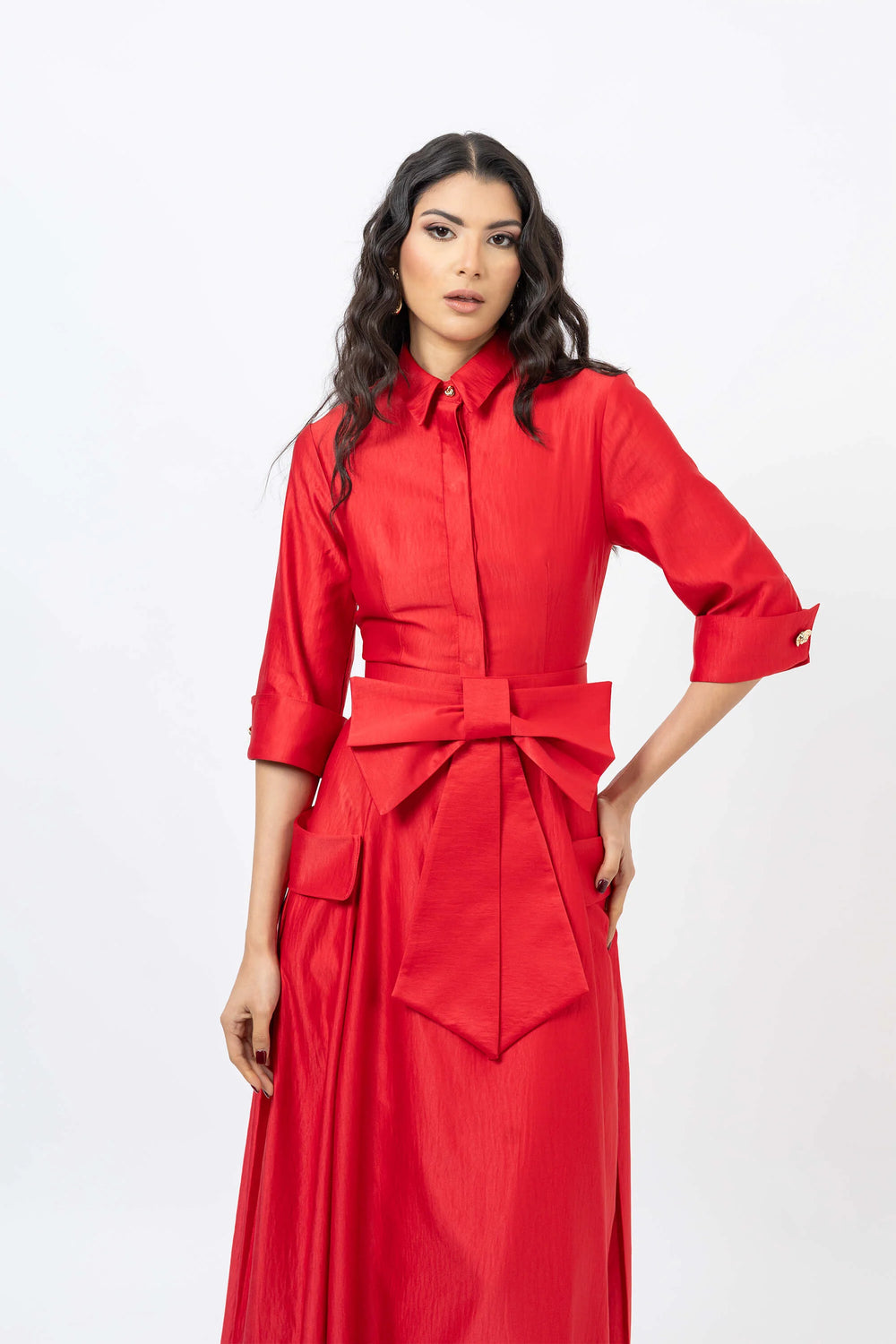 Valentina Maxi Bow Vestido