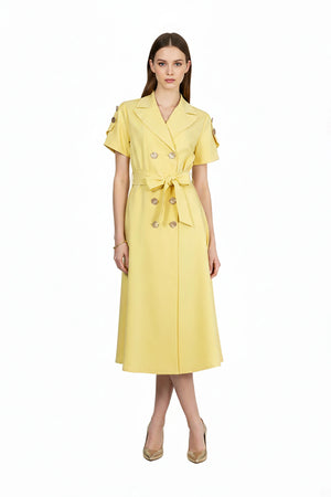 Skye Trench Midi Vestido