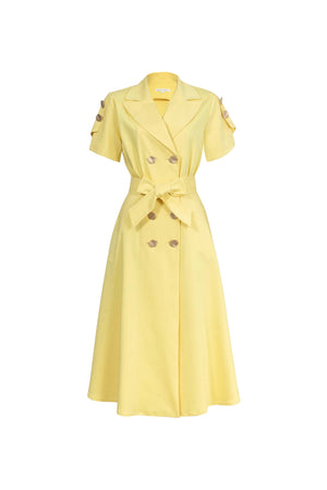 Skye Trench Midi Vestido