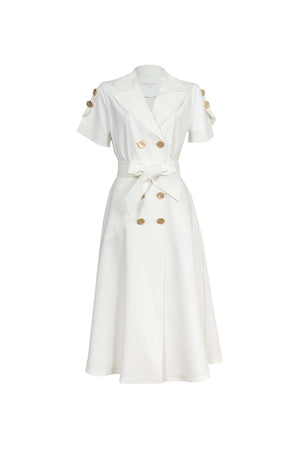 Skye Trench Midi Vestido