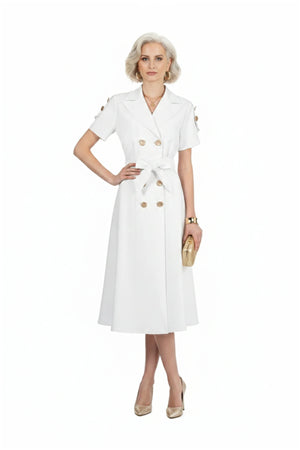 Skye Trench Midi Vestido