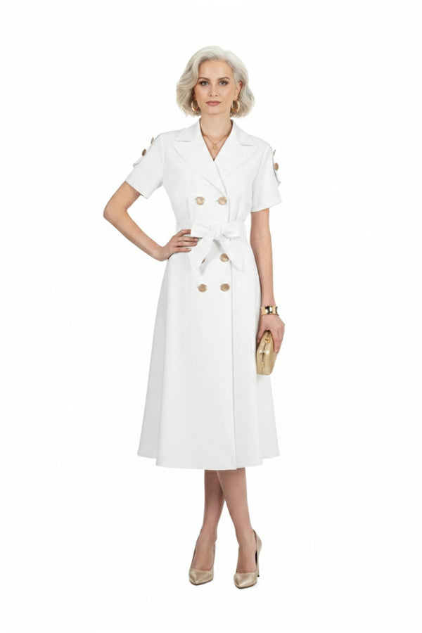 Skye Trench Midi Vestido