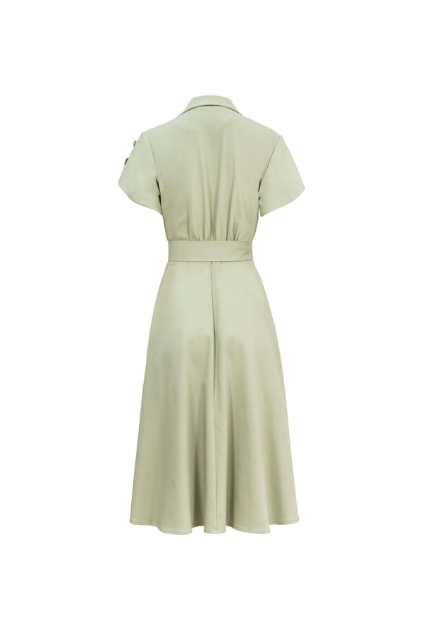 Skye Trench Midi Vestido