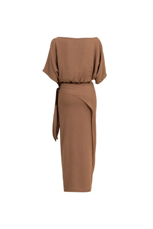 Elle Tie Midi Vestido